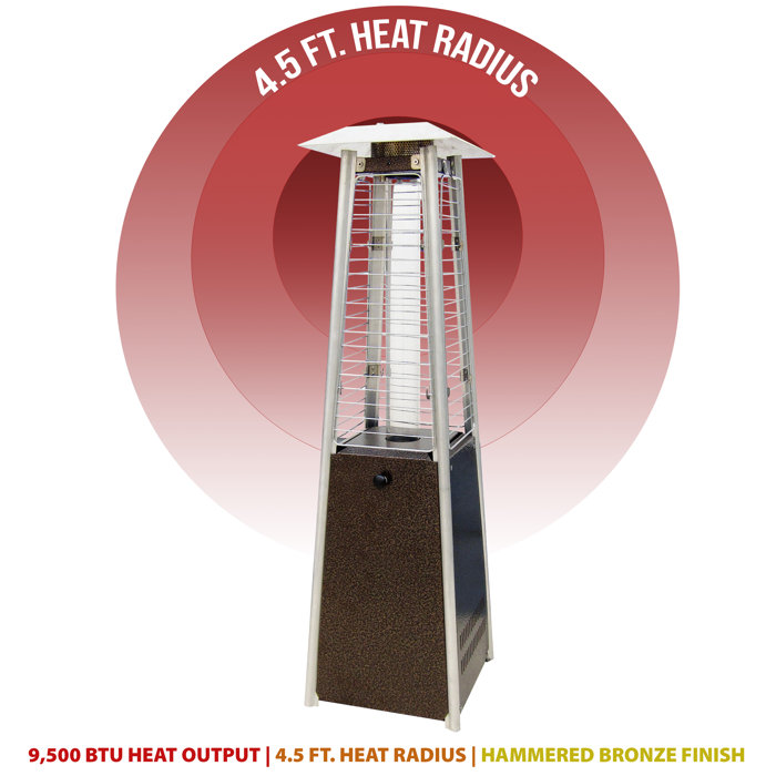 Hanover 9500 BTU Propane Tabletop Patio Heater & Reviews Wayfair